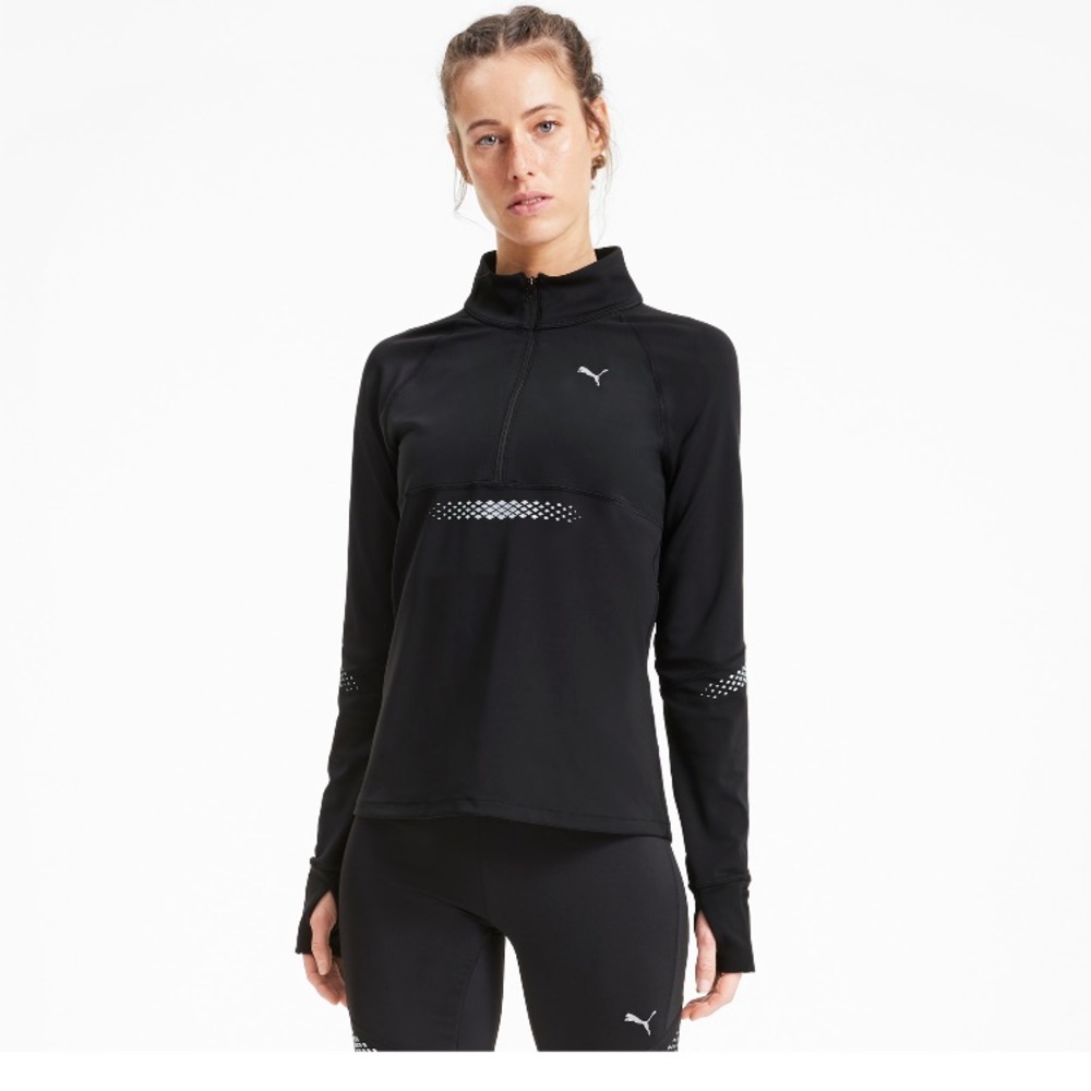 Puma Runner ID Quarter Zip Running Jacket